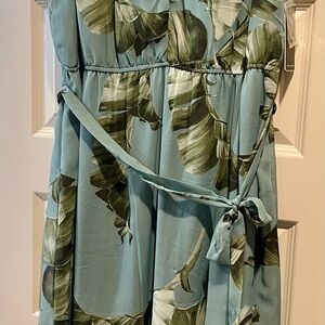 Mid Length Tropical Print Summer Dress by Julia Jordan